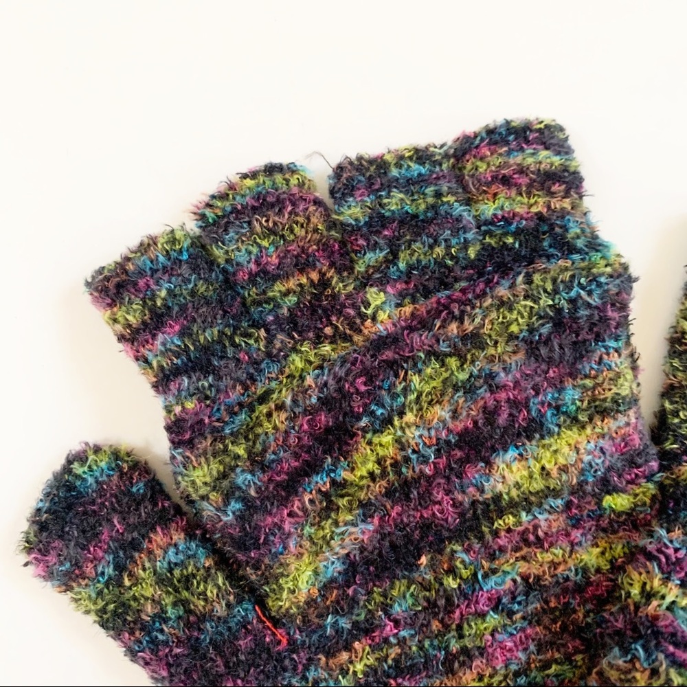 Steve Madden Multicolored Flip Top Gloves/Mittens - Picture 3 of 6